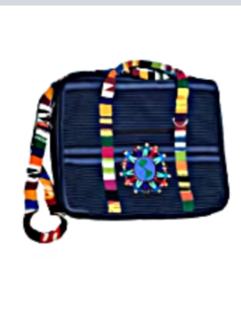 Guatemalan Bohemian Messenger Bag - Worry Dolls -Upcycled- Charming Folk Art